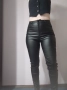 Еластичен черен панталон, кожен панталон, нов панталон, размер 38 и 40, снимка 4
