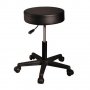 Козметичен/фризьорски стол - табуретка MS02S - черна 48/62 см