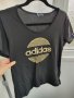 Adidas дамска тениска със златна щампа, Л/L , снимка 3