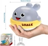 Нова Играчка за баня кит – воден фонтан + LED светлини, USB за 1–3 г., снимка 6