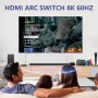 Нов HDMI Сплитер 3 в 1 за 8K, 4K PS5, Xbox, Apple TV с iOS управление, снимка 7