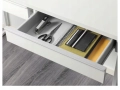Бял лак бюро ikea besta, снимка 3