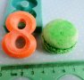 4,8 см Цифра число 8 осмица Март дълбок силиконов молд форма фондан гипс шоколад декор украса калъп, снимка 2