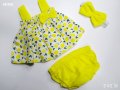 Нов бебешки сладурски комплект Лимони, снимка 1 - Комплекти за бебе - 35889540