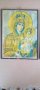 2бр стари литографии,Спасителя и Божията майка, снимка 2