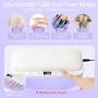 Нова Сгъваема UV LED лампа за маникюр с подложка за ръце и ръкавици, снимка 3
