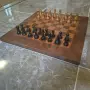 Дървен шах с дървени фигури, снимка 4