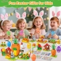 MOONTOY 12 великденски яйца,12 играчки-строителни блокчета и 4 стикера, снимка 6