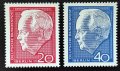 Берлин, 1964 г. - пълна серия чисти марки, личности, политика, 4*1