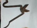 стара кована ножица за ламарина, снимка 1