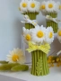 Декоративна соевасвещ “Букет маргаритки”, снимка 1
