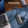 UGREEN 10Gbps USB C Хъб 4 Порта Мултипорт Сплитер – Съвместим с MacBook, iPad, iPhone, снимка 5