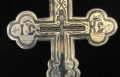 Руски сребърен кръст сребро проба 84 с емайл., снимка 2
