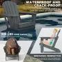 Сгъваем градински стол Adirondack от HDPE с поставка за чаша, снимка 5