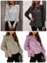 Дамска блуза на точки в ренесансов стил с дълги ръкави, 4цвята , снимка 1 - Блузи с дълъг ръкав и пуловери - 42417308