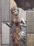 Бронзова Скулптура във Сребърно Покритие-Дамата със Чадъра 19 Век Испания , снимка 9