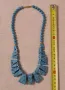 Колие от афганистански тюркоазени мъниста Бижута Скъпоценни камъни, снимка 2
