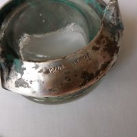 Винтидж руска мелхиорна с  емайлирана за сол   с лъжица, снимка 8 - Антикварни и старинни предмети - 42087417