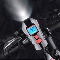 3138 Фар за велосипед или скутер, LED с акумулаторна батерия с USB, 4 режима на осветление и 6 звуко, снимка 11 - Аксесоари за велосипеди - 34238257