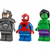 LEGO® Spidey 10782 - Хълк срещу Носорога – схватка с камиони, снимка 4 - Конструктори - 35798115