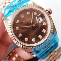 Унисекс часовник Rolex Oyster Perpetual Datejust с автоматичен механизъм, снимка 2 - Дамски - 42385955