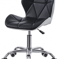Ергономичен офис стол в черно и бяло МОДЕЛ 213, снимка 4 - Столове - 36065640