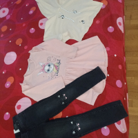 Детски пролетни дрехи за момиче размер 104/110см.., снимка 1 - Детски Блузи и туники - 44647628