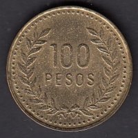 100 песо 1992, Колумбия, снимка 1 - Нумизматика и бонистика - 38719919