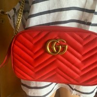 Дамска чанта Gucci (Marmont MATELASSÉ small Shoulder bag, снимка 1 - Чанти - 41450363