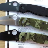 Сгъваем нож Spyderco  Paramilitary, снимка 14 - Ножове - 40377095