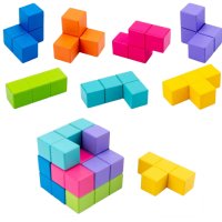 Дървено кубче 3D, снимка 5 - Образователни игри - 42444469