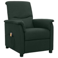 Масажен наклоняем стол, тъмнозелен, текстил, снимка 1 - Столове - 40362408