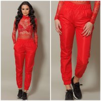 панталон шушляк в червен цвят, снимка 3 - Панталони - 40291911