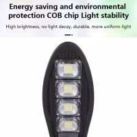 3 Броя 800W LED Соларна улична лампа COBRA, снимка 10 - Соларни лампи - 33909762