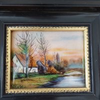 Лимож(Limoges)Картини рисувани върху емайл, снимка 9 - Картини - 41461273