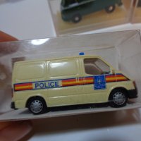 RIETZE BREKINA VW FORD TRANSIT БУС  HO 1/87 МОДЕЛ ИГРАЧКА КОЛИЧКА  ПОЛИЦИЯ, снимка 2 - Колекции - 41101400