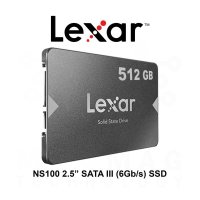 LEXAR NS100 SSD 512GB, 2.5”, SATA (6Gbs), up to - R 550MBs / W 450 MBs - 36 месеца гаранция, снимка 1 - Твърди дискове - 41004721