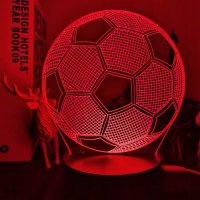 3D лампа футболна топка, снимка 4 - Футбол - 42084936