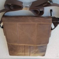Нова мъжка чанта от естествена телешка кожа , снимка 2 - Подаръци за мъже - 42666014