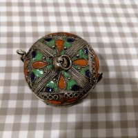 Сачанена гривна емайл, снимка 6 - Антикварни и старинни предмети - 35793326