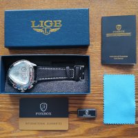 Foxbox Silver 0026 луксозен мъжки кварцов часовник, снимка 6 - Мъжки - 40268099