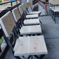 Пълен комплект столове и две пейки изработен от масив за вашия дом, хотел или заведение , снимка 2 - Столове - 41590132