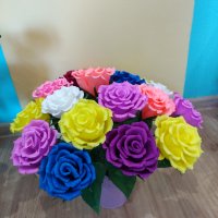 Рози, снимка 2 - Изкуствени цветя - 44242384