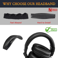 SOULWIT Резервен комплект подложки за уши и лента за глава за слушалки ATH M50, M50X, M50XWH, снимка 3 - Слушалки и портативни колонки - 44734167