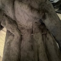 Красиво палто от сив заек, снимка 5 - Палта, манта - 19923546