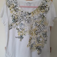 Вносна памучна блуза с къс ръкав, L, снимка 1 - Тениски - 41161842