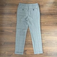 H&M Мъжки светло сив кариран панталон S, снимка 2 - Панталони - 41837451