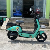 НОВ МОДЕЛ  Електрически скутер с педали 500W/48V/12Ah-Зелен, снимка 2 - Мотоциклети и мототехника - 41142553