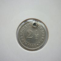 2 и 1/2 стотинки 1888 година, снимка 1 - Нумизматика и бонистика - 42493234