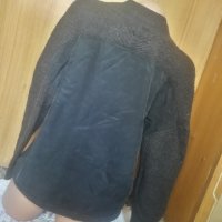H&М Тъмно сива вълнена къса жилетка с гръб от полиестер ХЛ, снимка 3 - Жилетки - 34273785